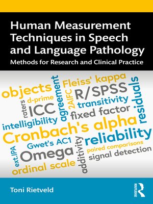 cover image of Human Measurement Techniques in Speech and Language Pathology